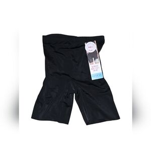 Womens Assets By Spanx Black Mid Thigh Shaping Shorts, Small, NWT!!!